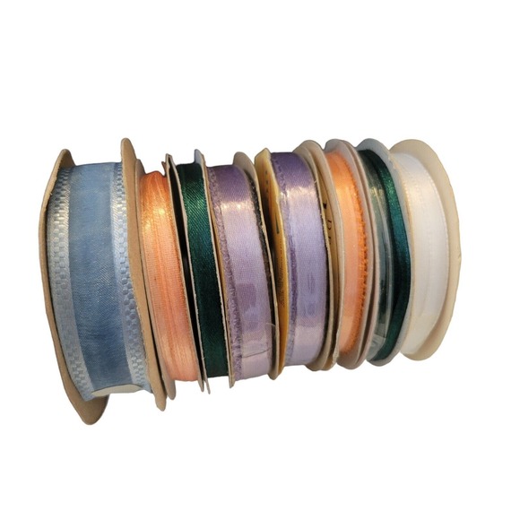 Offray Other - Vintage Decorative Satin Spool Darice Offray Frank's Ribbon Various Sizes